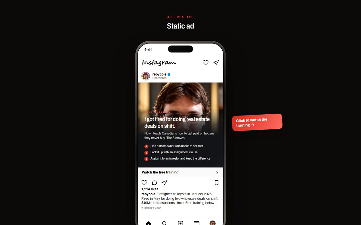 Static ad preview