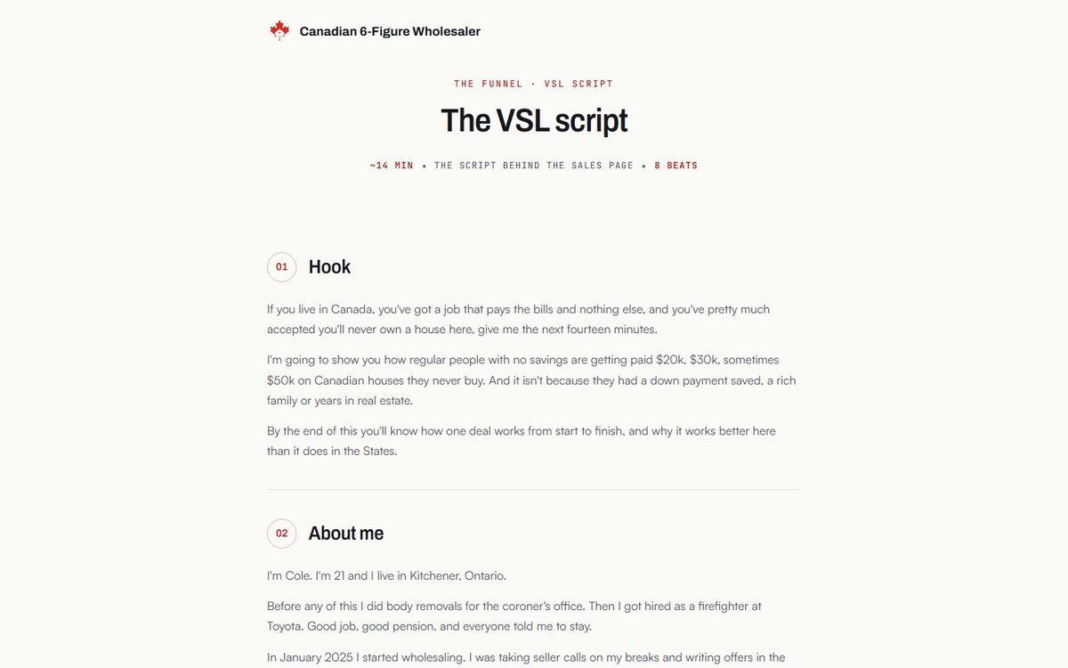 VSL script preview